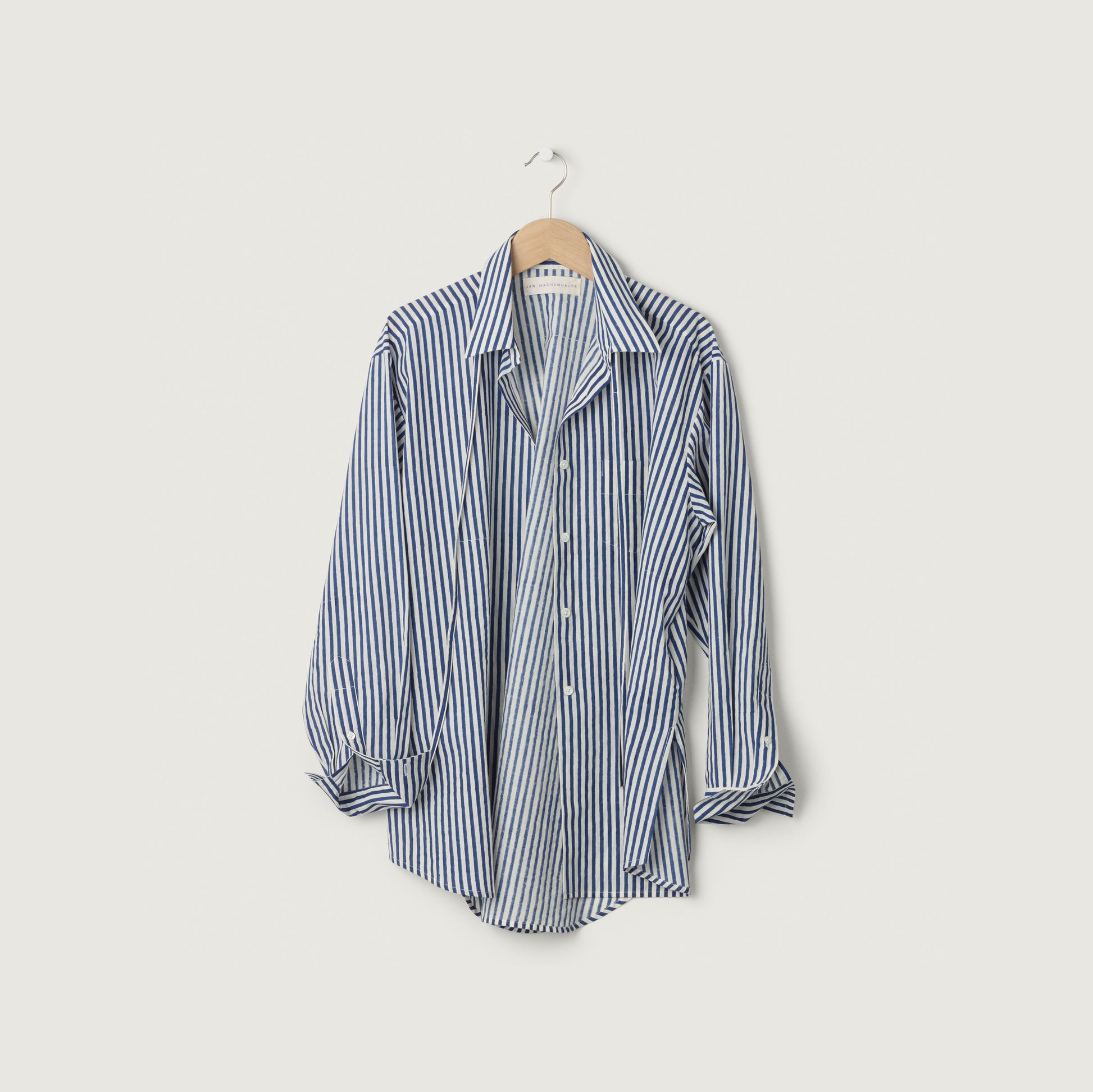 Jan Machenhauer W Top Galla Shirt, Block Print Navy Stripe