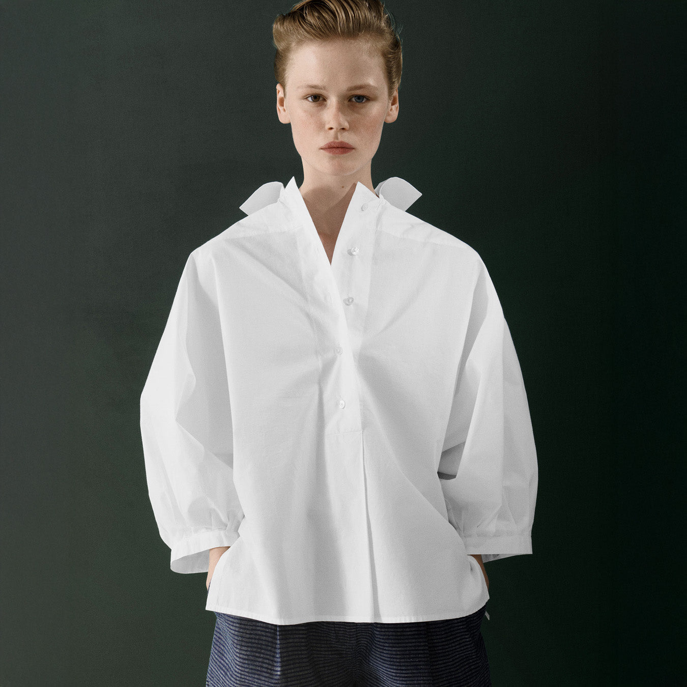 Jan Machenhauer W Top Nina Shirt, Poplin White
