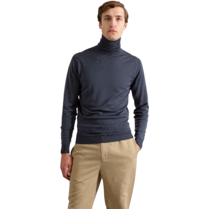 John Smedley Sweaters Richards Roll Neck, Ginger