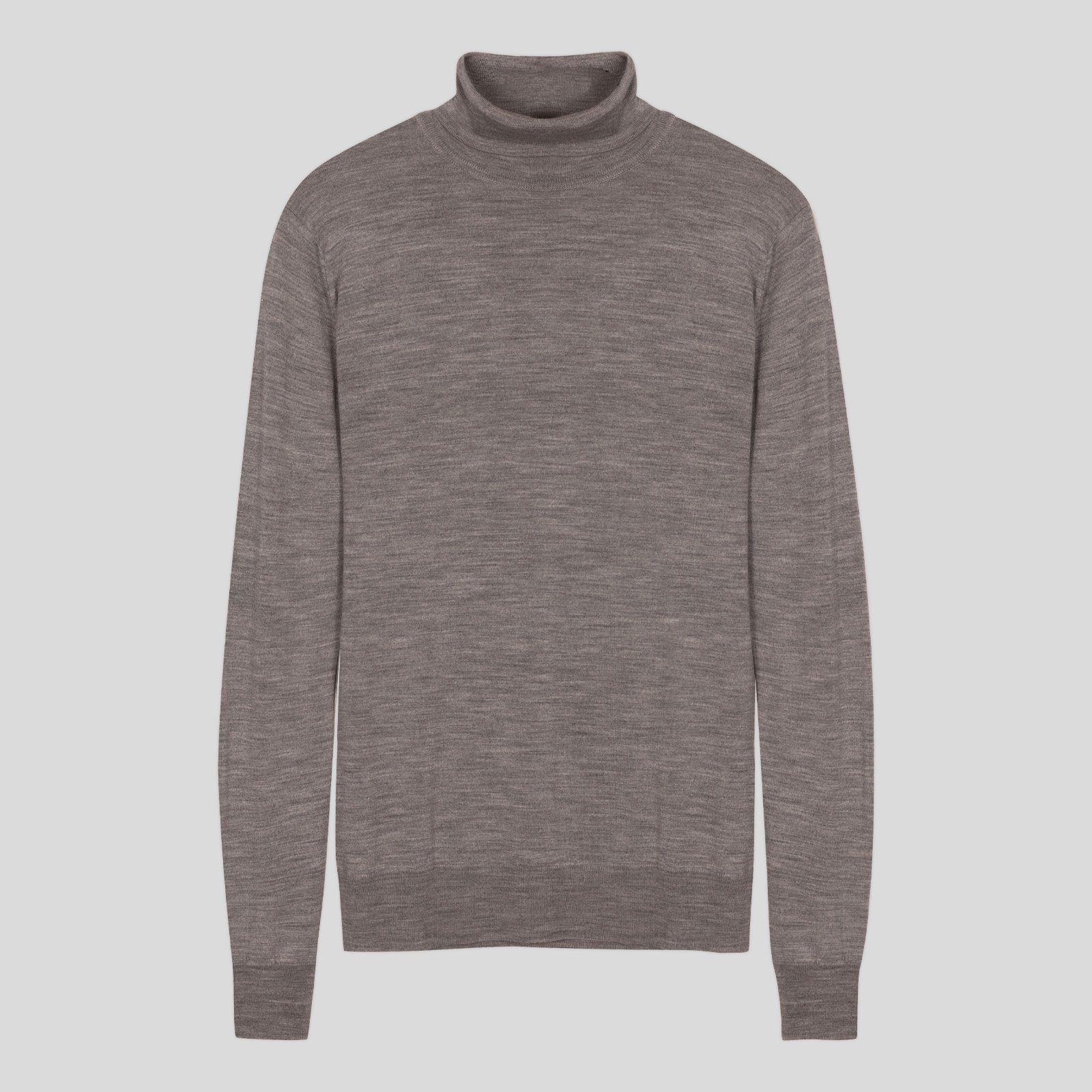 John Smedley W Sweater Catkin Turtleneck - Mushroom