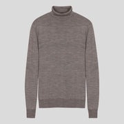John Smedley W Sweater Catkin Turtleneck - Mushroom