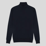 John Smedley W Sweater Small Catkin Turtleneck - Midnight