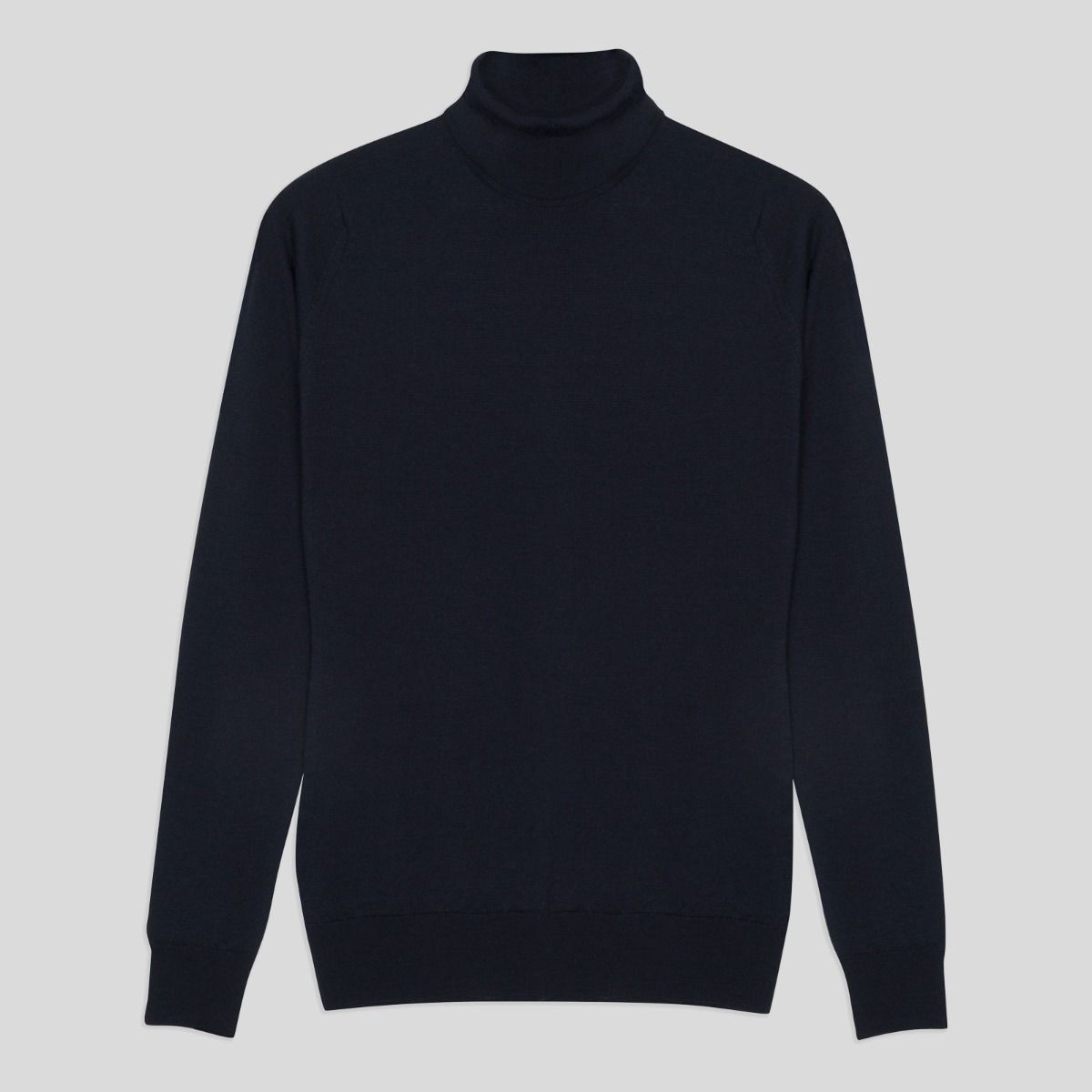 John Smedley W Sweater Small Catkin Turtleneck - Midnight