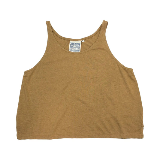 Jungmaven W Tank-Tops Cropped Tank, Coyote