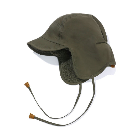 Kappy fw23 U Hat Reversible Trooper Hat, Khaki Green