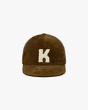 Kappy Hats Brown / O/S Corduroy Logo Cap - Brown