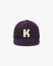 Kappy Hats Purple / O/S Corduroy Logo Cap - Purple