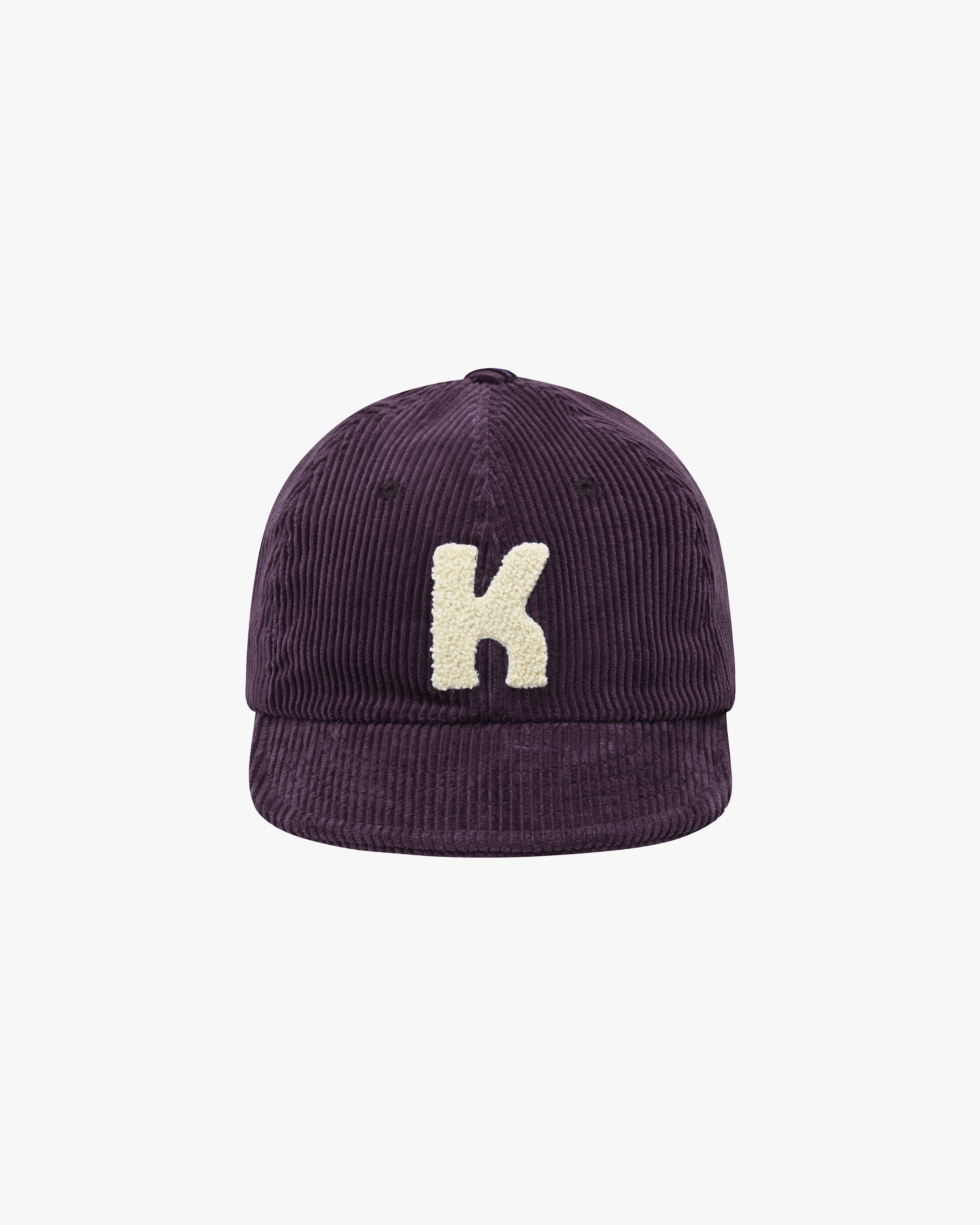 Kappy Hats Purple / O/S Corduroy Logo Cap - Purple