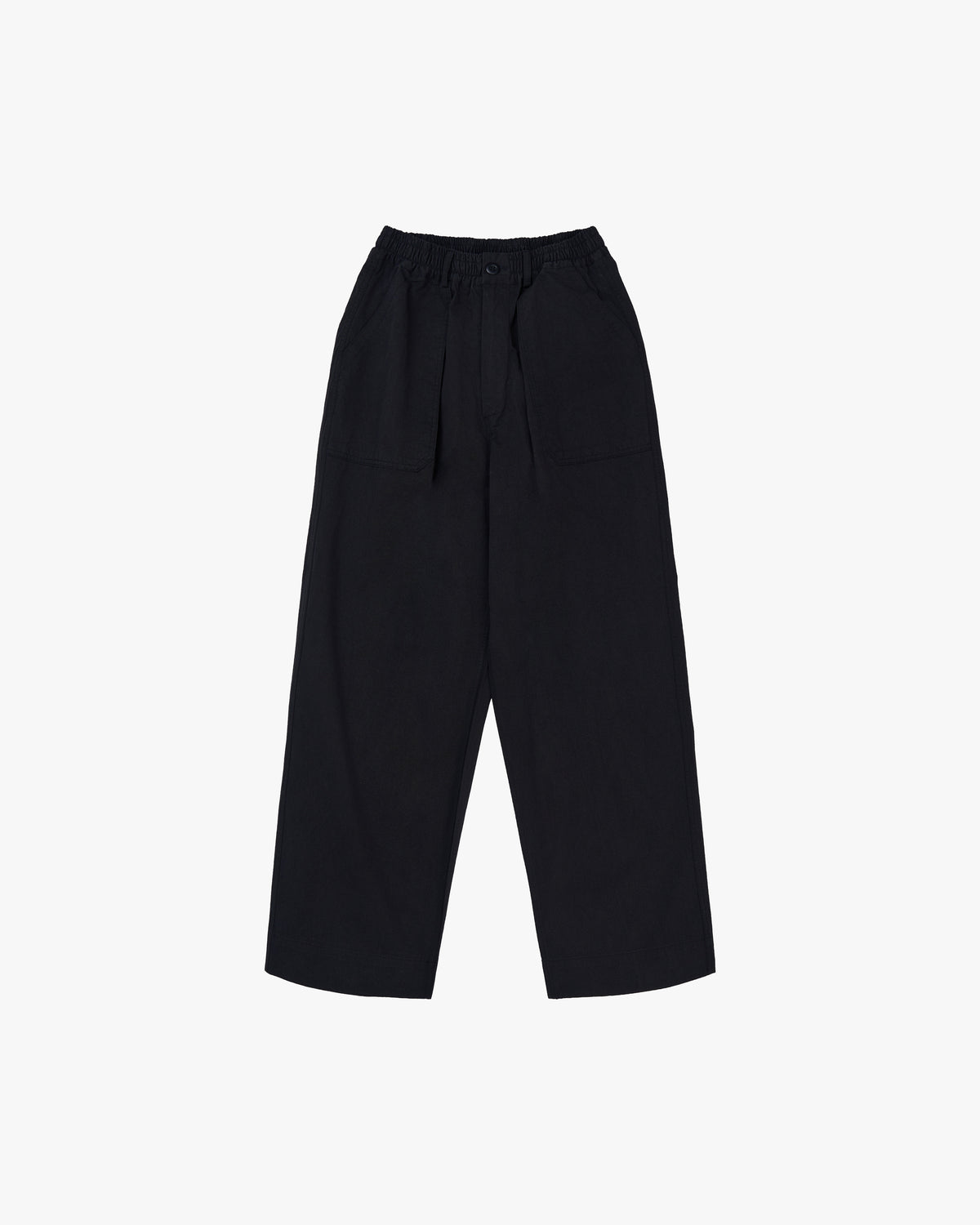 Kappy Pants Black / O/S One Tuck Wide Fatigue Pants - Black