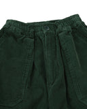 Kappy Pants Forest / O/S One Tuck Fatigue Corduroy Pants - Forest