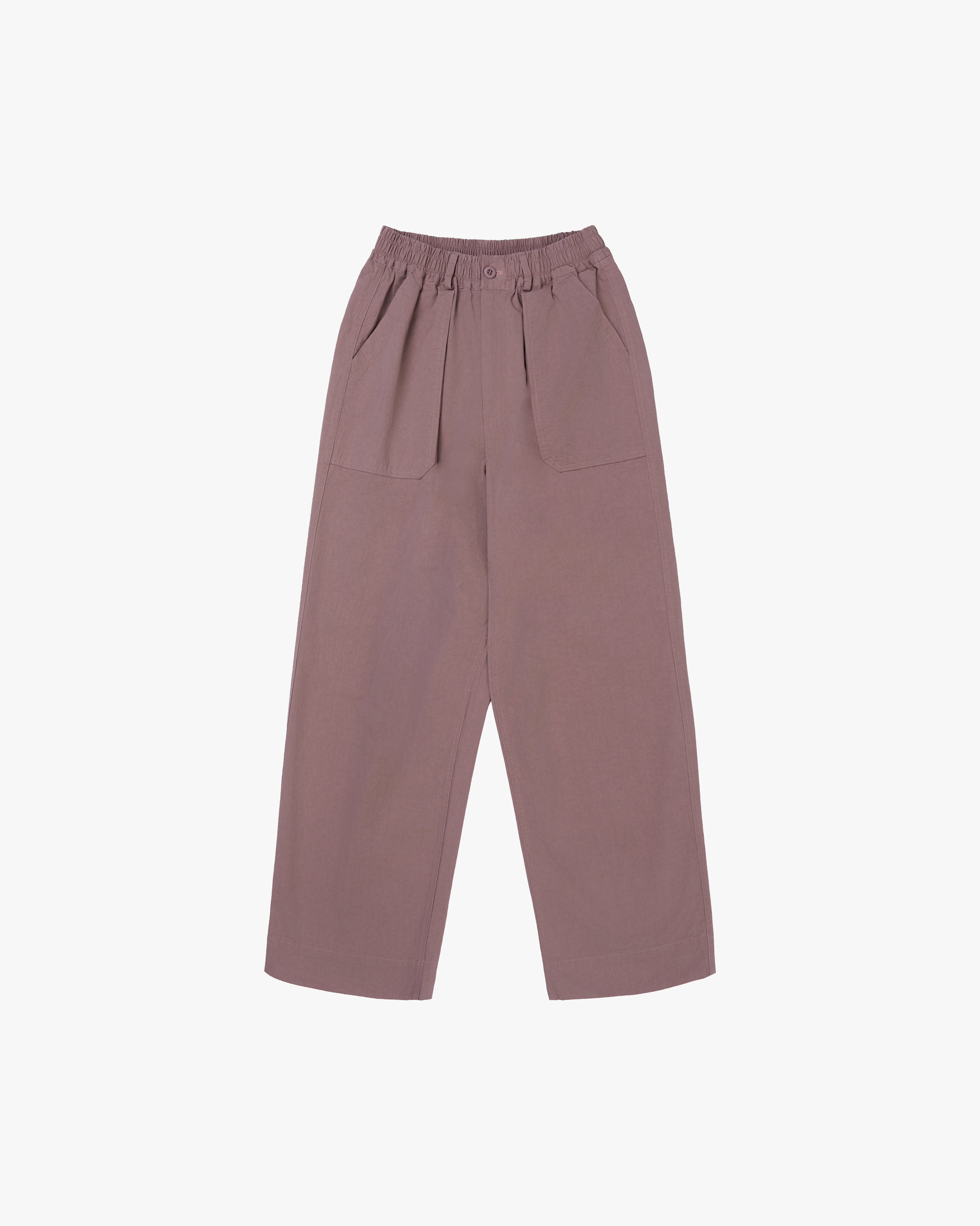 Kappy Pants Light Pink / O/S One Tuck Wide Fatigue Pants - Light Pink