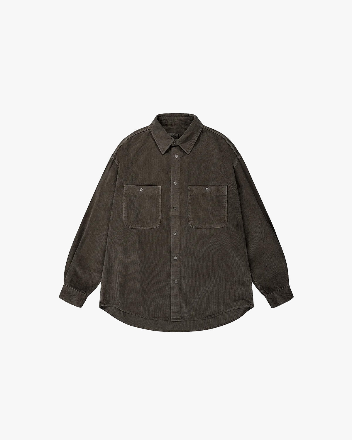 Kappy Shirt Brown / O/S Pigment Corduroy Shirt - Brown