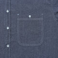 Kappy SS24 U Shirting 2 Pocket Denim Shirt, Blue