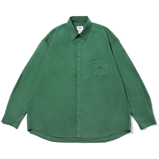 Kappy SS24 U Shirting Relaxed Cotton Shirt, Green
