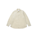 Kappy U LS Button Down Shirt Beige Relaxed Cotton Shirt