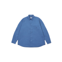 Kappy U LS Button Down Shirt Blue Relaxed Cotton Shirt