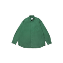 Kappy U LS Button Down Shirt Green Relaxed Cotton Shirt