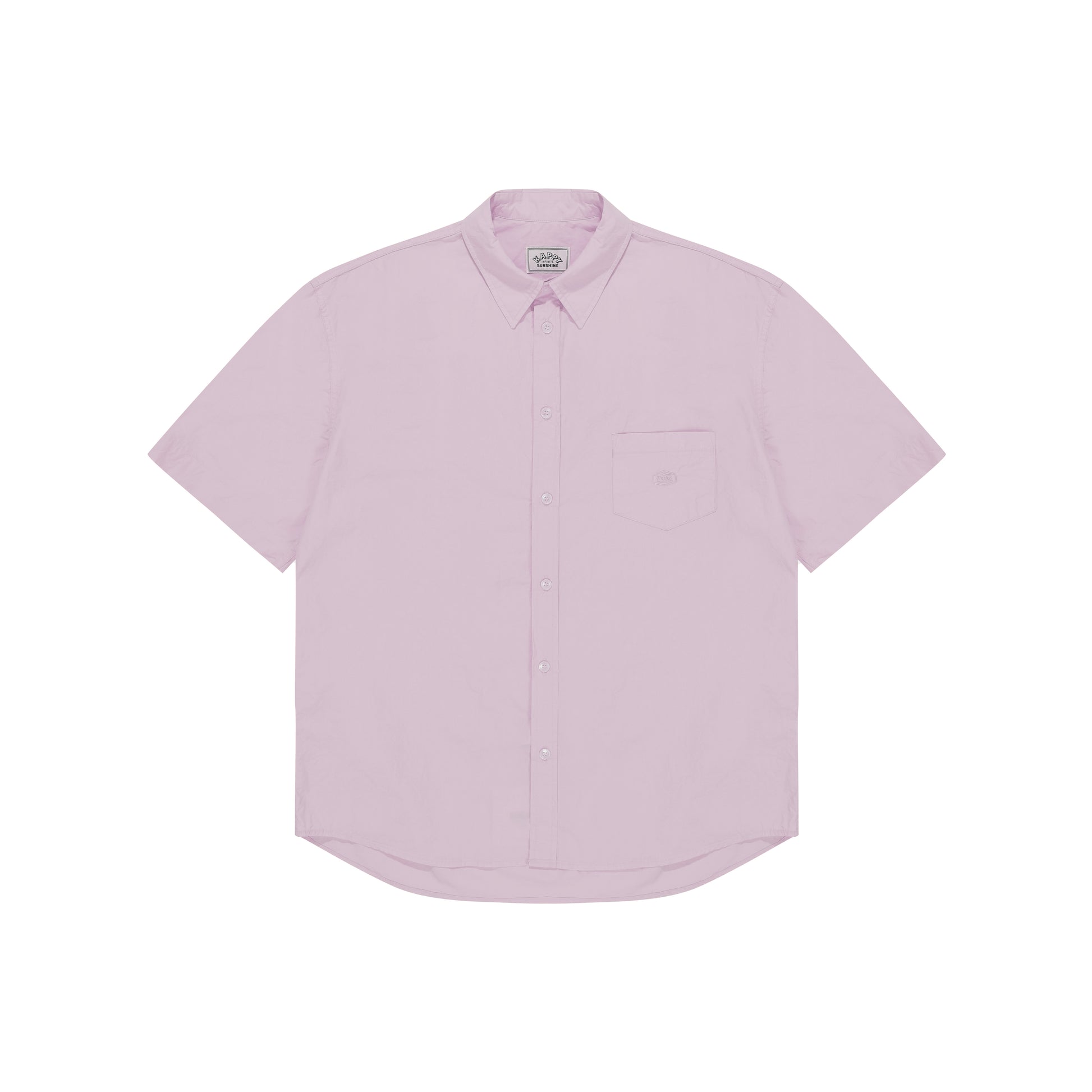Kappy U Shirting Lilac Relaxed Cotton Half Shirt