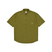 Kappy U Shirting Olive Relaxed Cotton Half Shirt