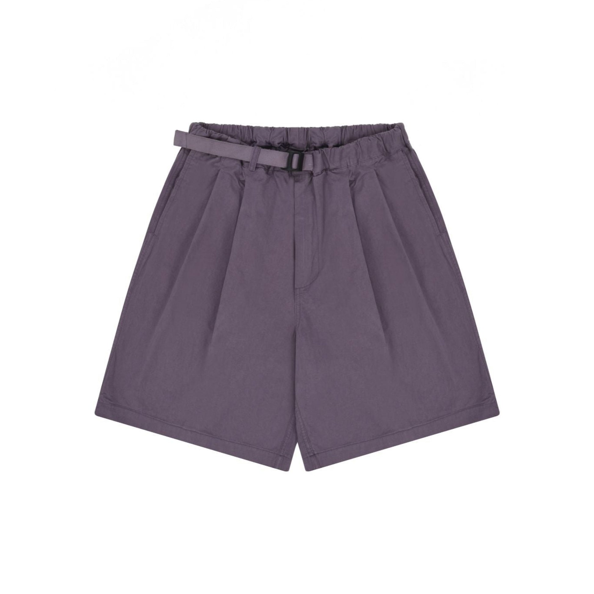 Kappy U Shorts Purple Two Tuck Wide Half Pants