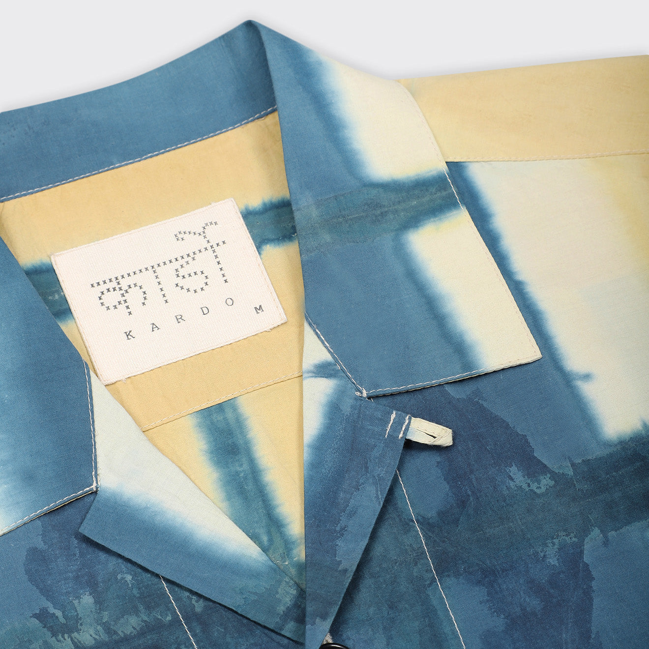 Kardo M SS Shirt Ronen SS Shirt, Yellow Clamp Dye