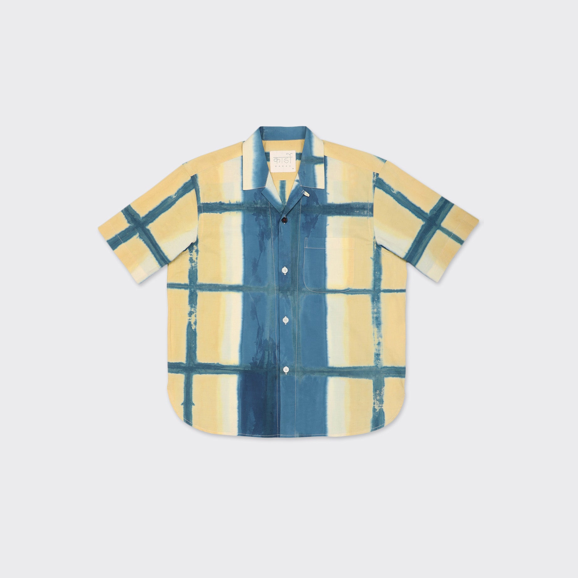 Kardo M SS Shirt Ronen SS Shirt, Yellow Clamp Dye