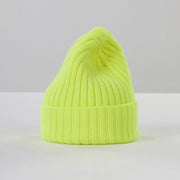 Le Bonnet Beanie Large Beanie, Fluo Yellow