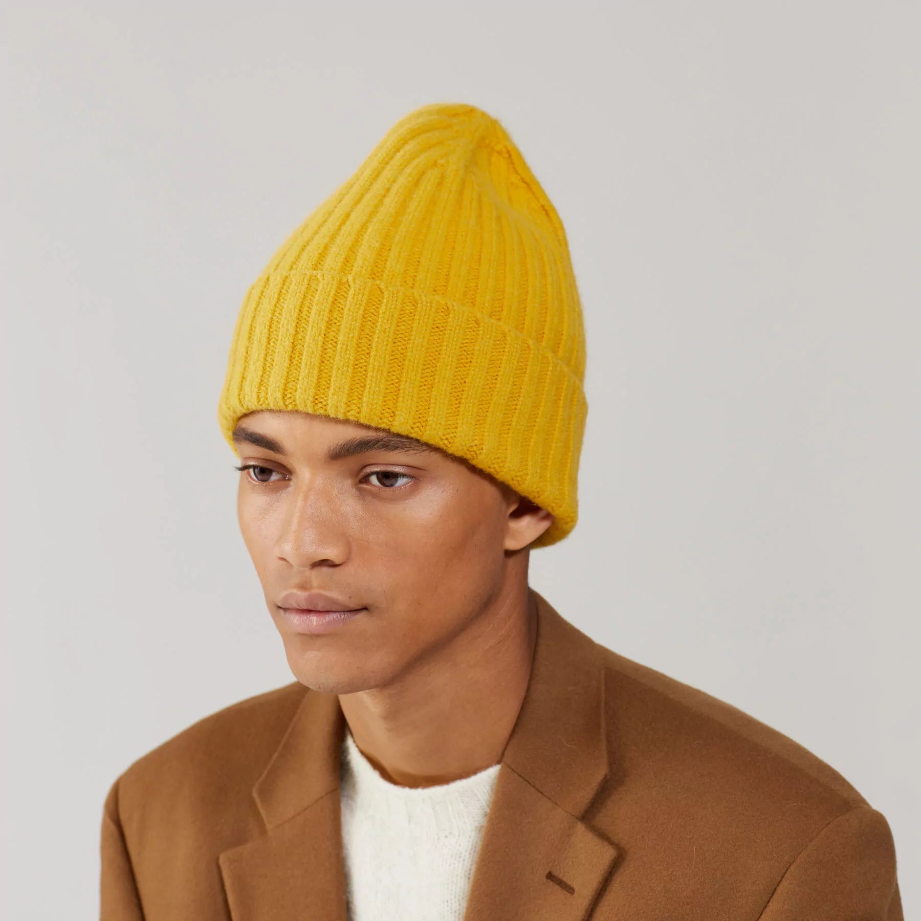 Le Bonnet Beanie Large Beanie, Mustard