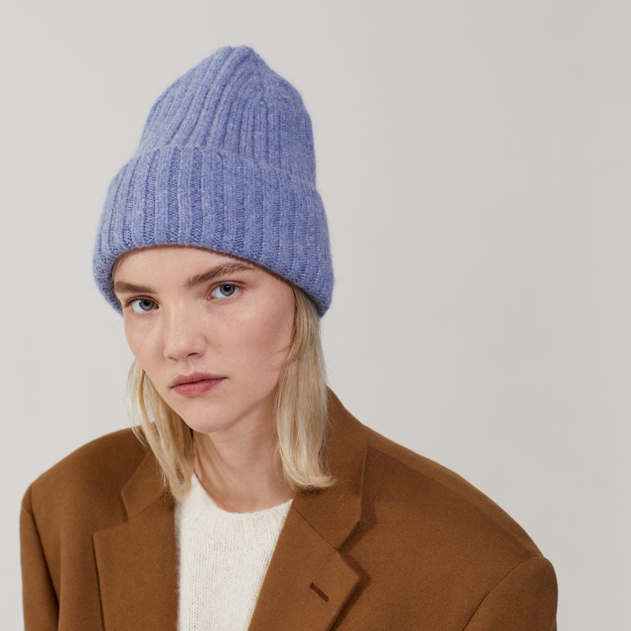 Le Bonnet Beanie Large Beanie, Washed Denim