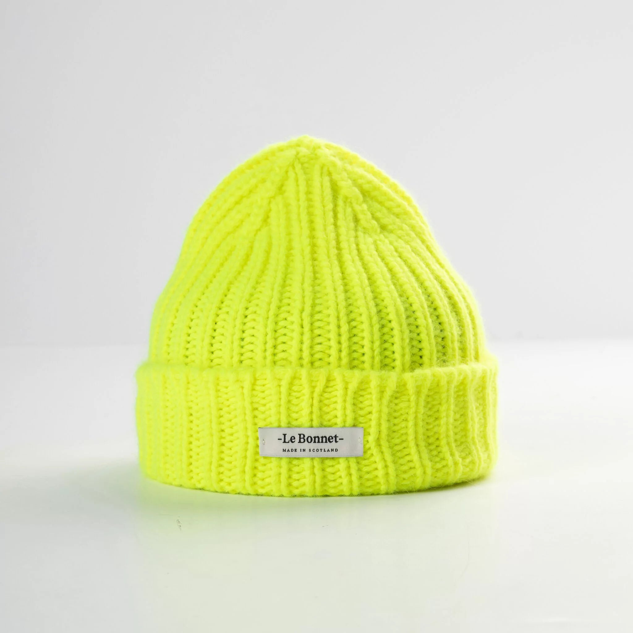 Le Bonnet Beanie Logo Beanie, Fluo Yellow
