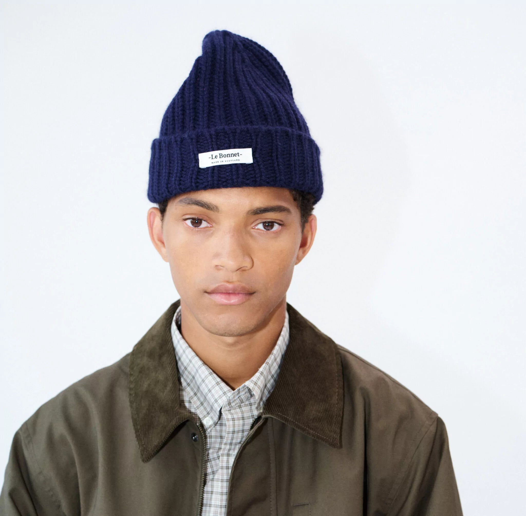 Le Bonnet Beanie Logo Beanie, Midnight