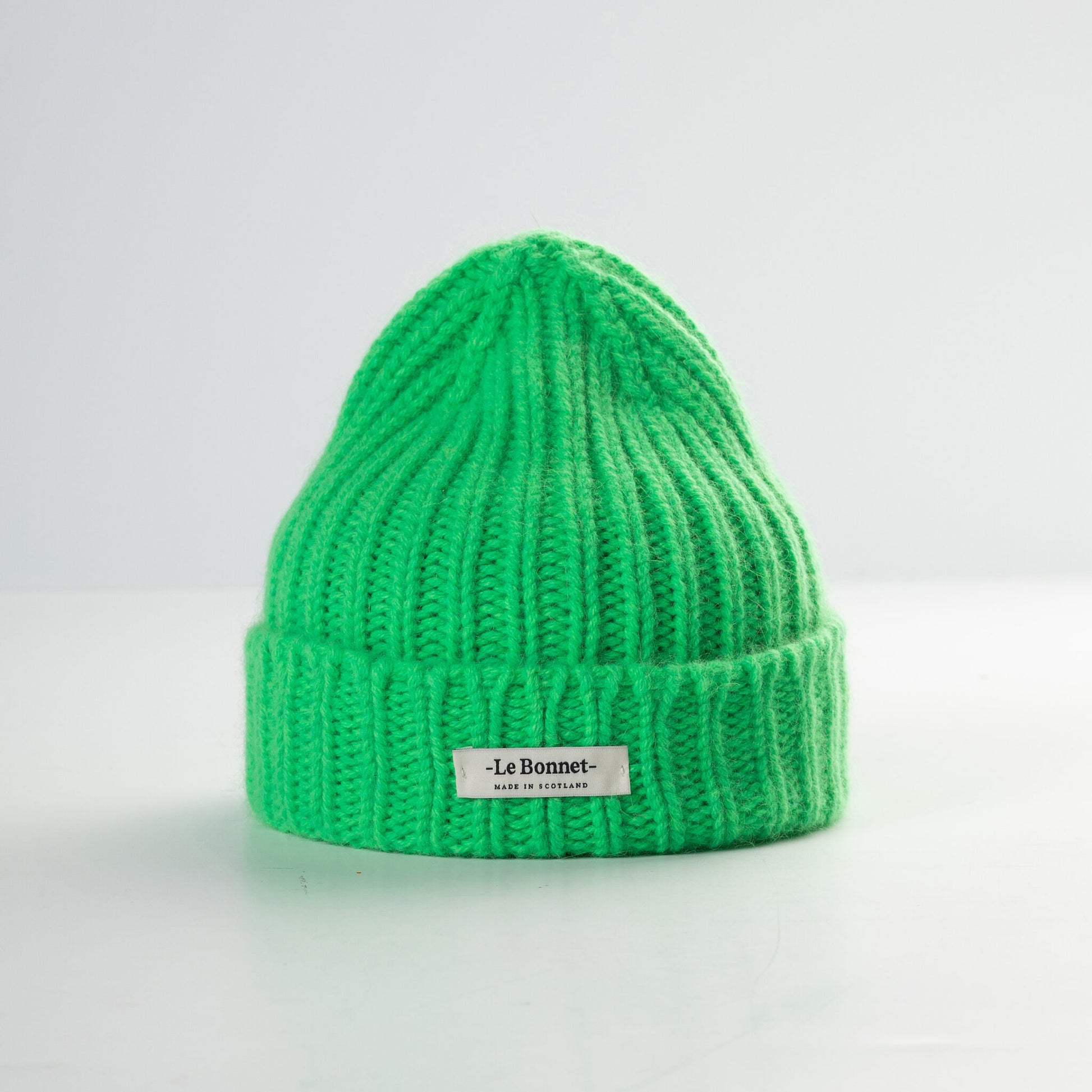 Le Bonnet Beanie Logo Beanie, Neon Green