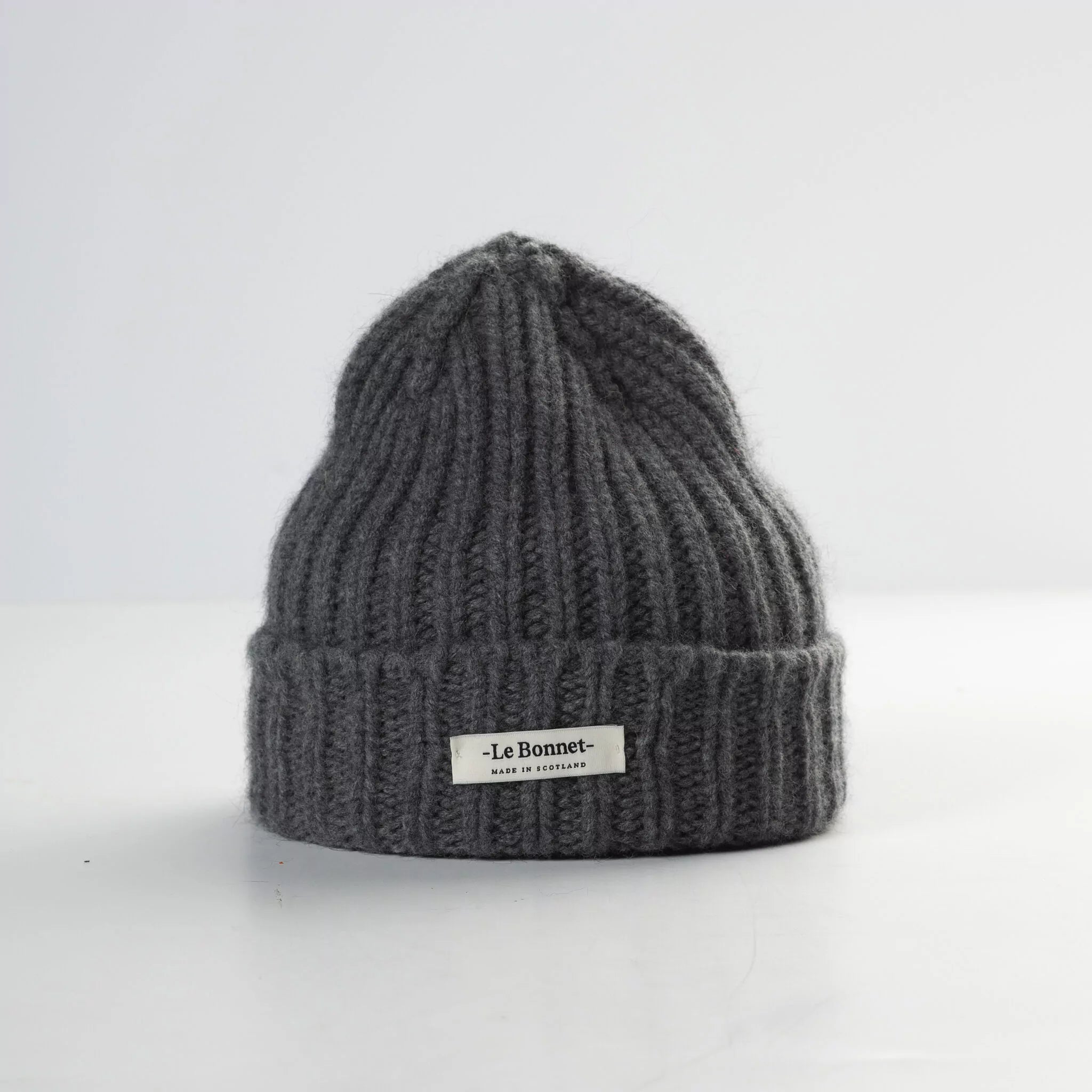 Le Bonnet Beanie Logo Beanie, Slate Grey