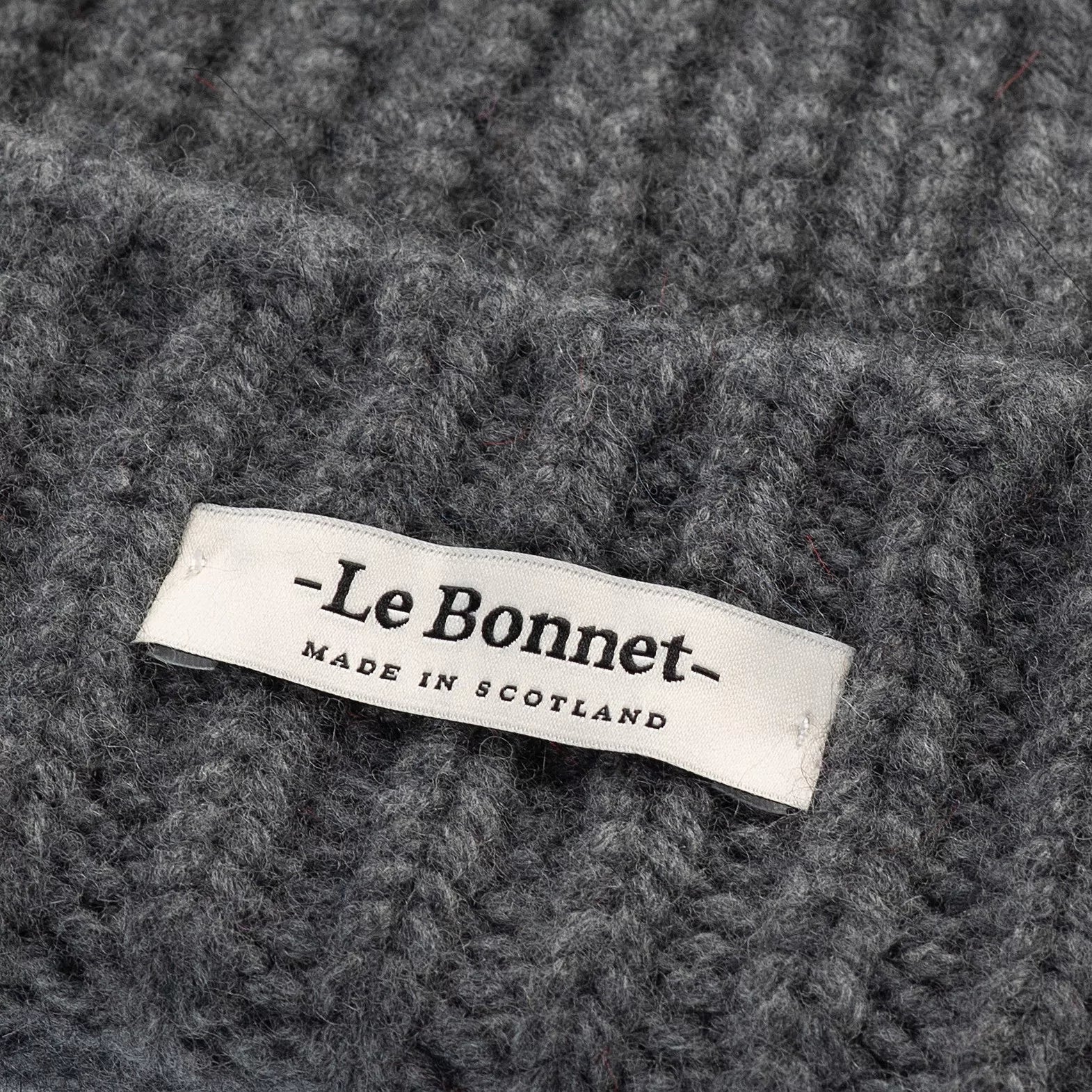 Le Bonnet Beanie Logo Beanie, Slate Grey