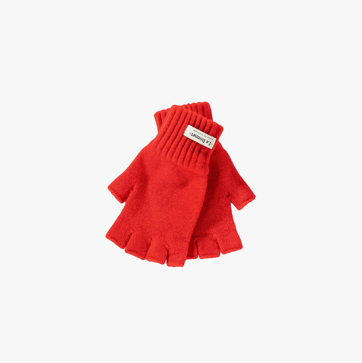 Le Bonnet Gloves Fingerless Gloves, Crimson
