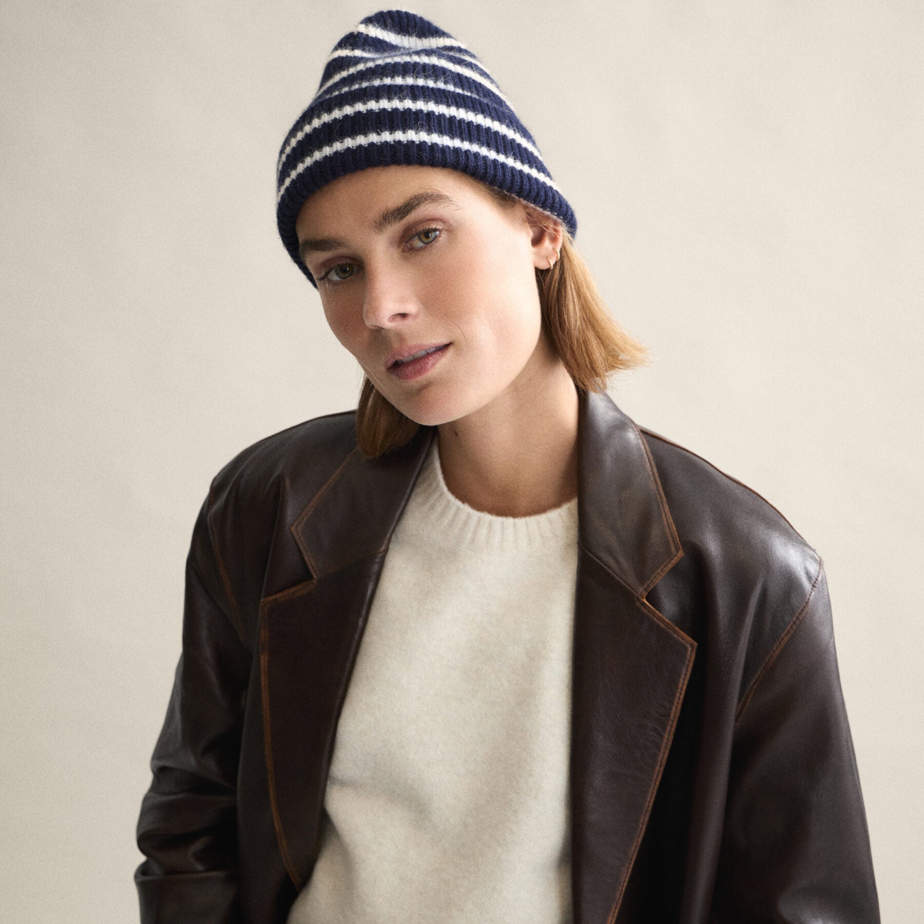Le Bonnet U Beanie Beanie, Midnight Stripes