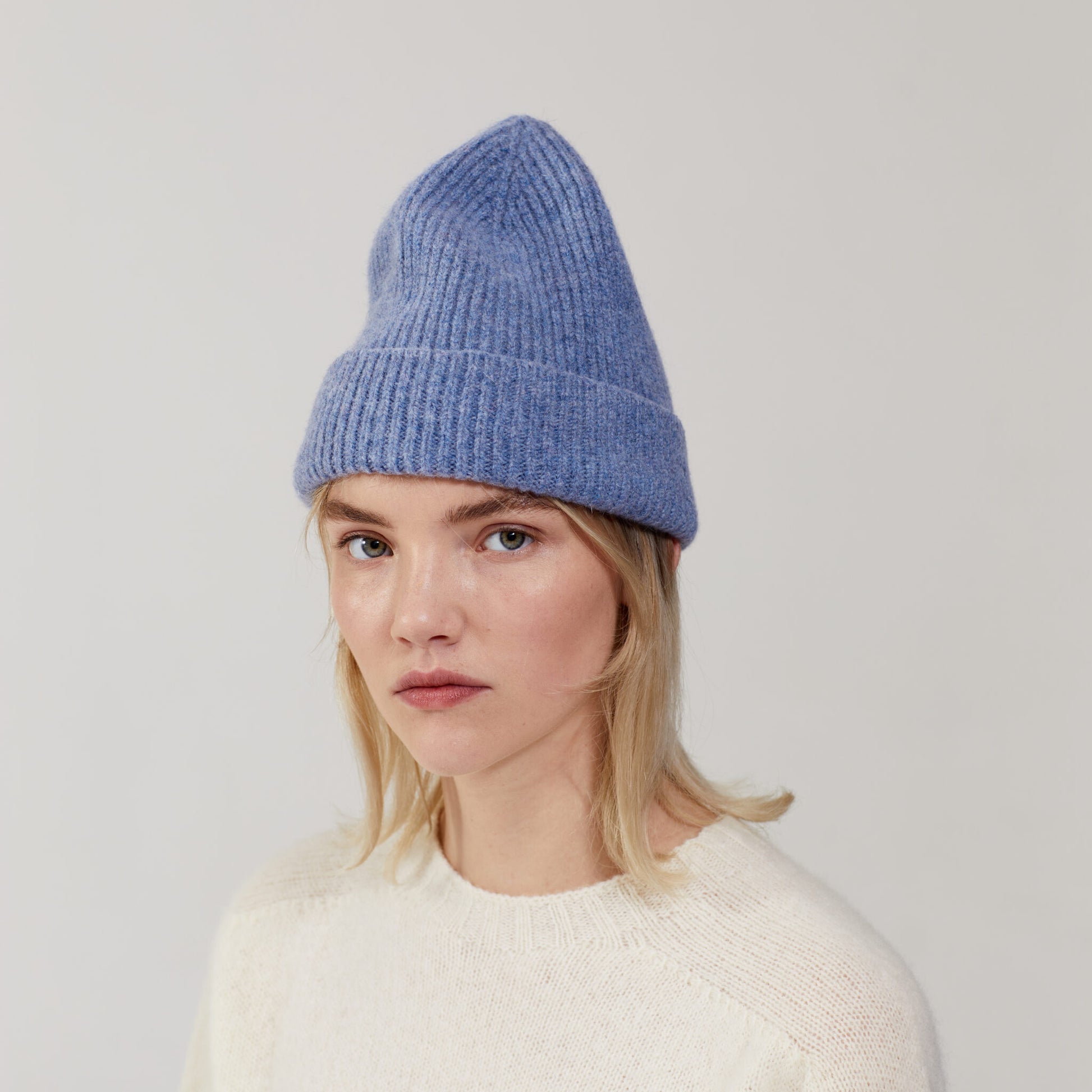 Le Bonnet U Beanie Beanie, Washed Denim