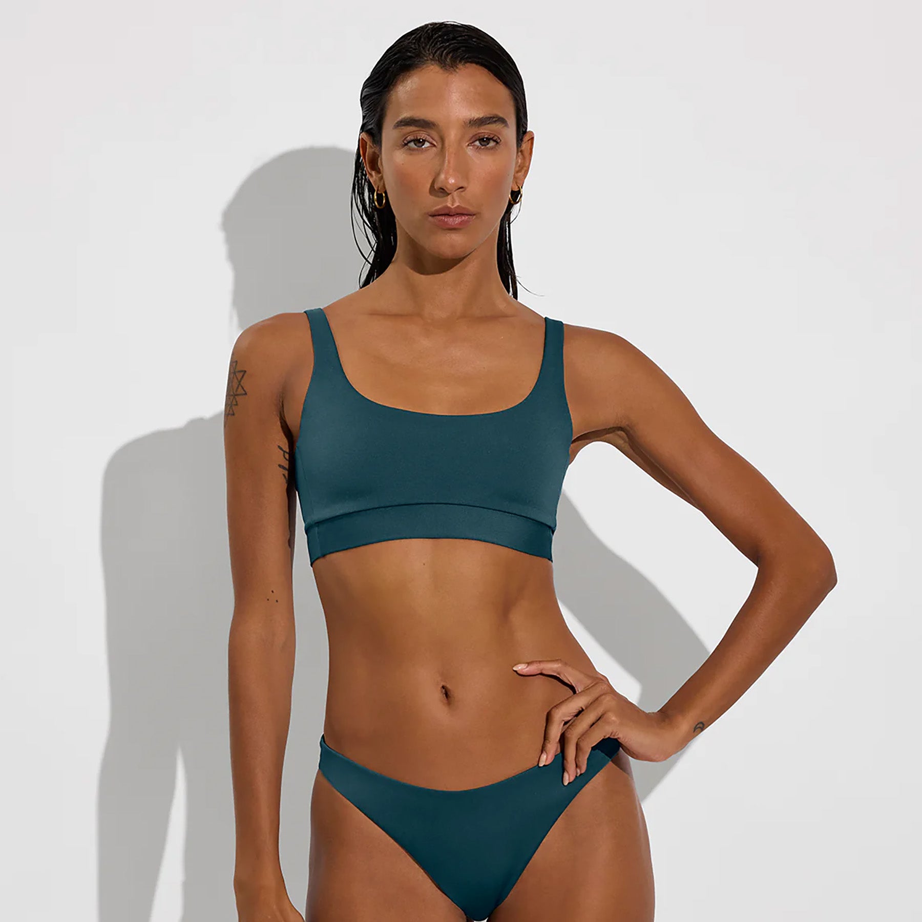 Left On Friday Swimwear Top Double Scoop Top