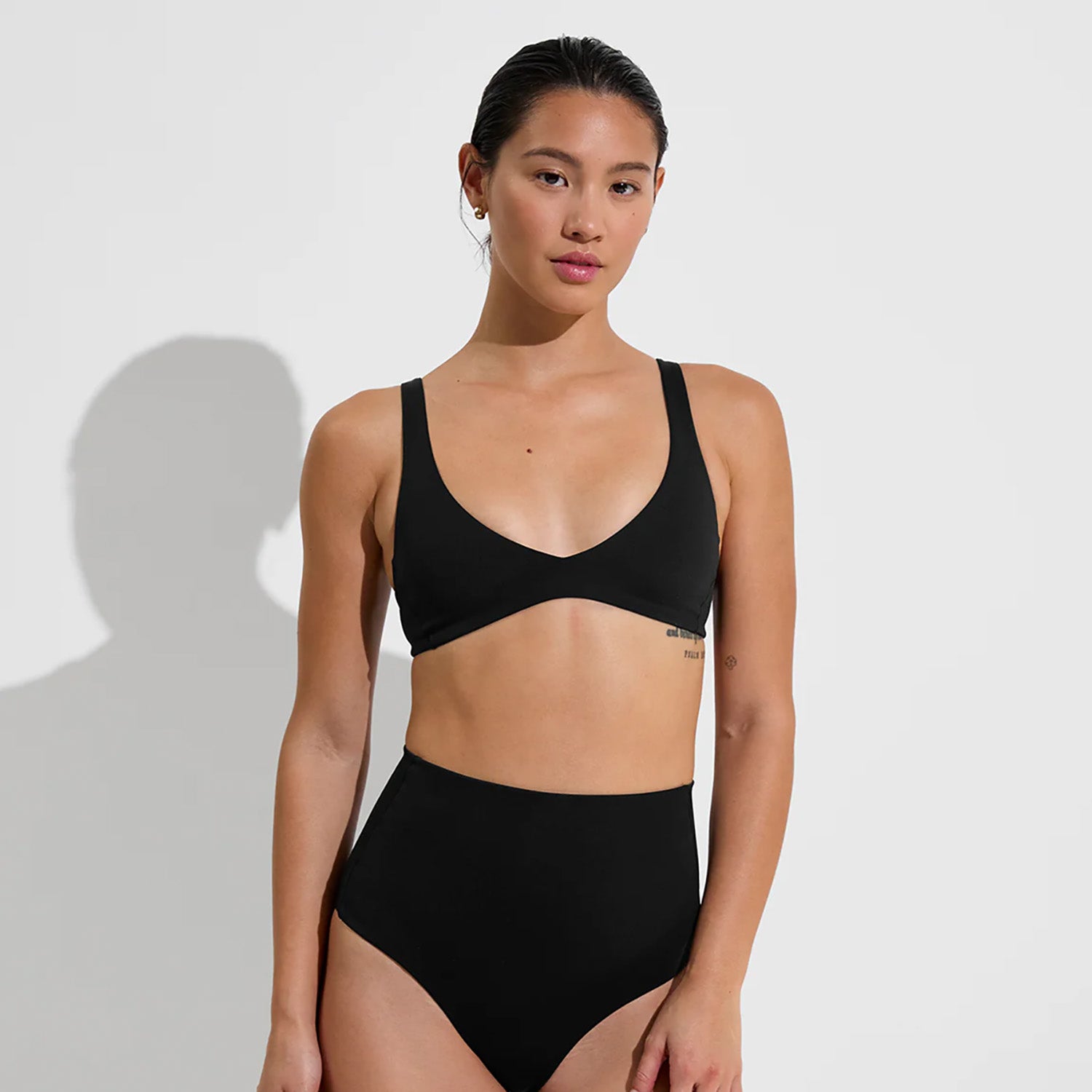 Left On Friday Swimwear Top Plunge Top