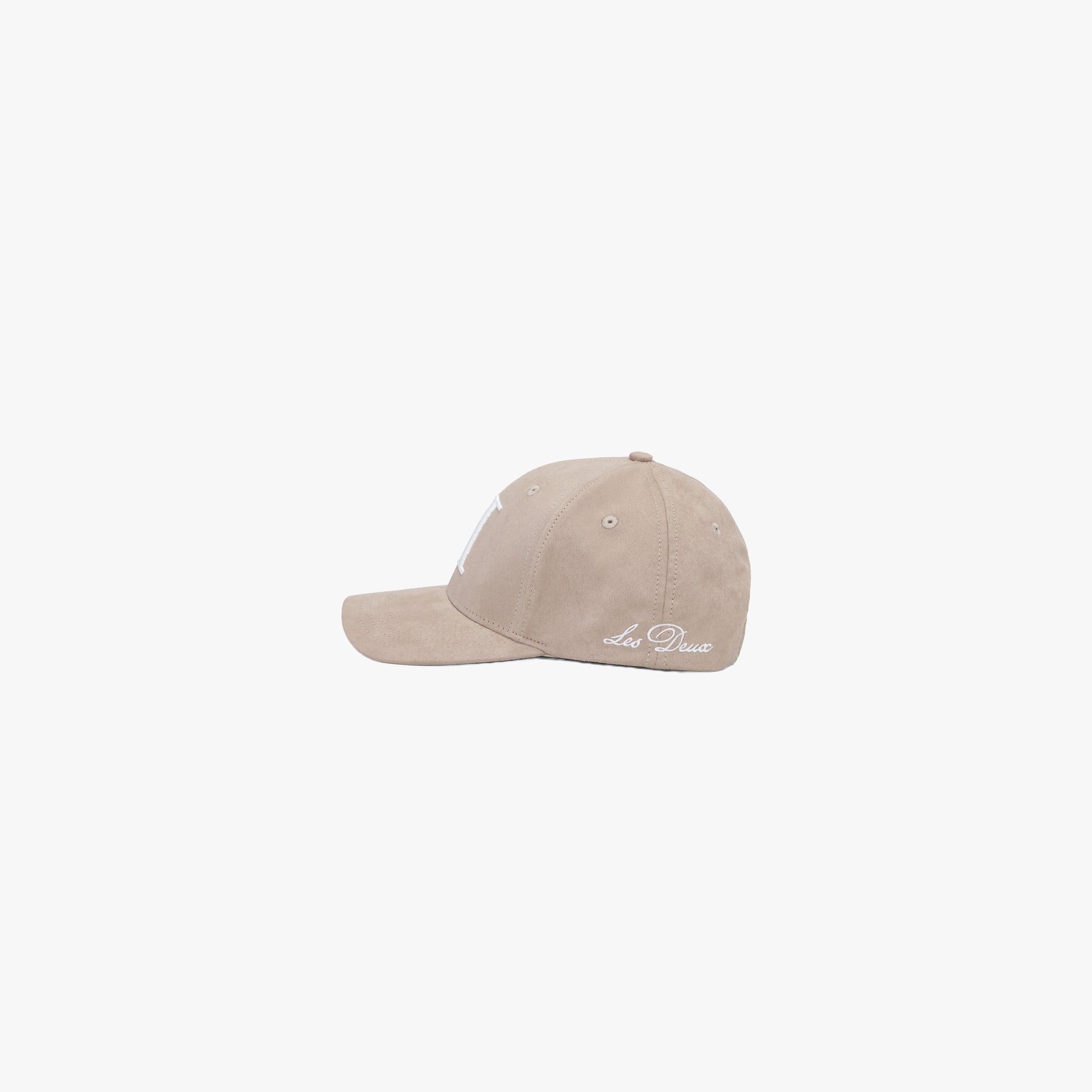 Les Deux ACCESSORIES Encore Suede Baseball Cap-Dark Sand