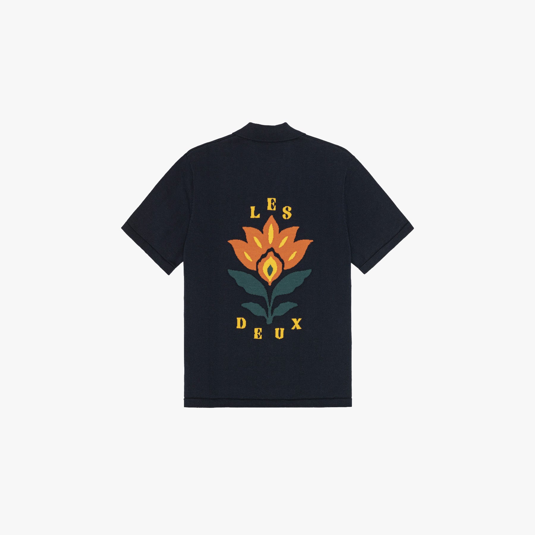 Les Deux KNITWEAR Emmett Arabesque Knitted Ss Shirt