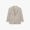 Les Deux M Blazer Walnut/Ivory / S James Linen Blazer