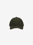 Les Deux M Hat O/S Core Herringbone Baseball Cap - Rifle Green