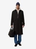 Les Deux M Jackets Herringbone Wool Coat - Mole Brown