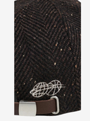 Les Deux M Jackets O/S Legacy Herringbone Letterman Cap - Mole Brown