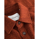 Les Deux M LS Button Down Shirt Kevin Boucle Shirt, Court Orange