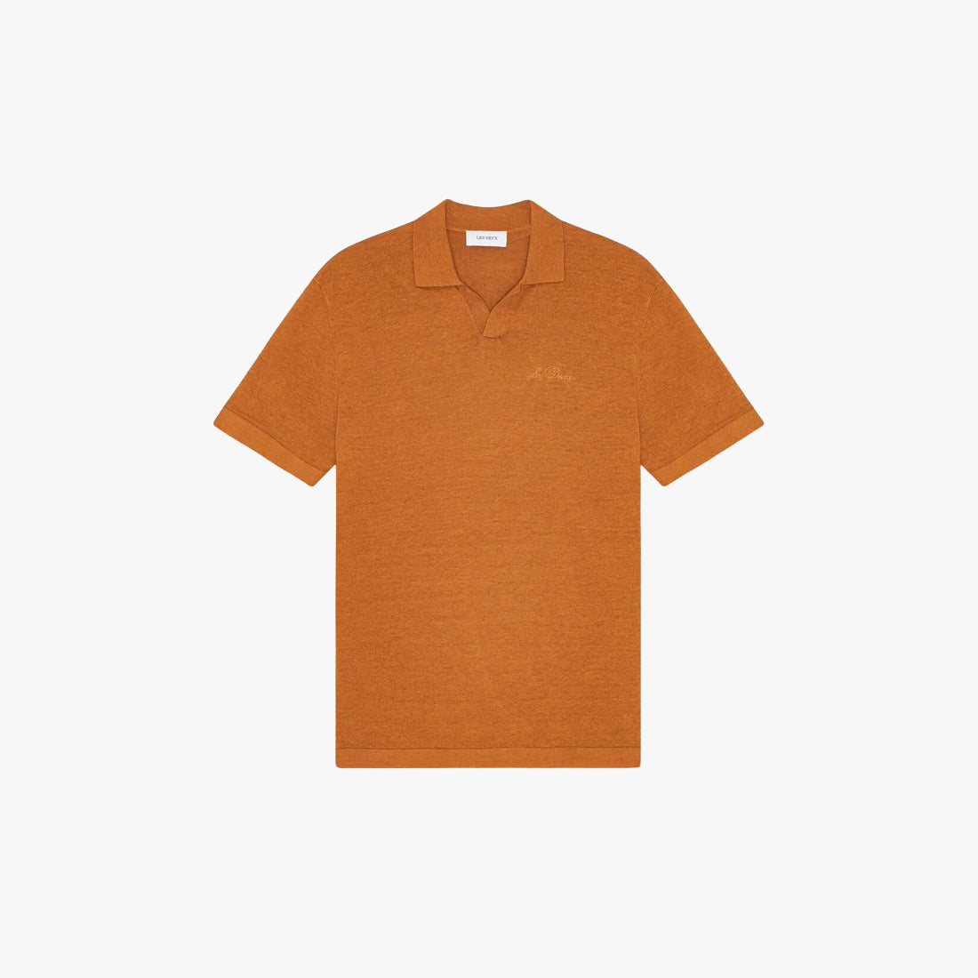 Les Deux M Polo Pumpkin Spice Orange / XS Emmanuel Knit Polo
