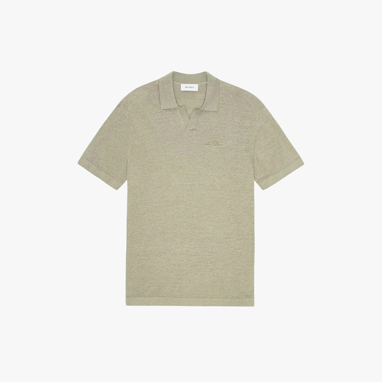 Les Deux M Polo Tea Green / XS Emmanuel Knit Polo