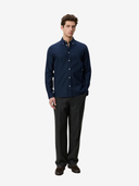 Les Deux M Shirt NB Soft Flannel Shirt - Dark Navy Blue