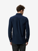 Les Deux M Shirt NB Soft Flannel Shirt - Dark Navy Blue